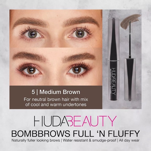 HUDA BEAUTY Bomb Brows Gel - Taupe - Picture 2 of 5